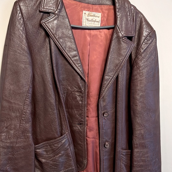 Leathers by New England Real Leather Jacket - Picture 1 of 3
